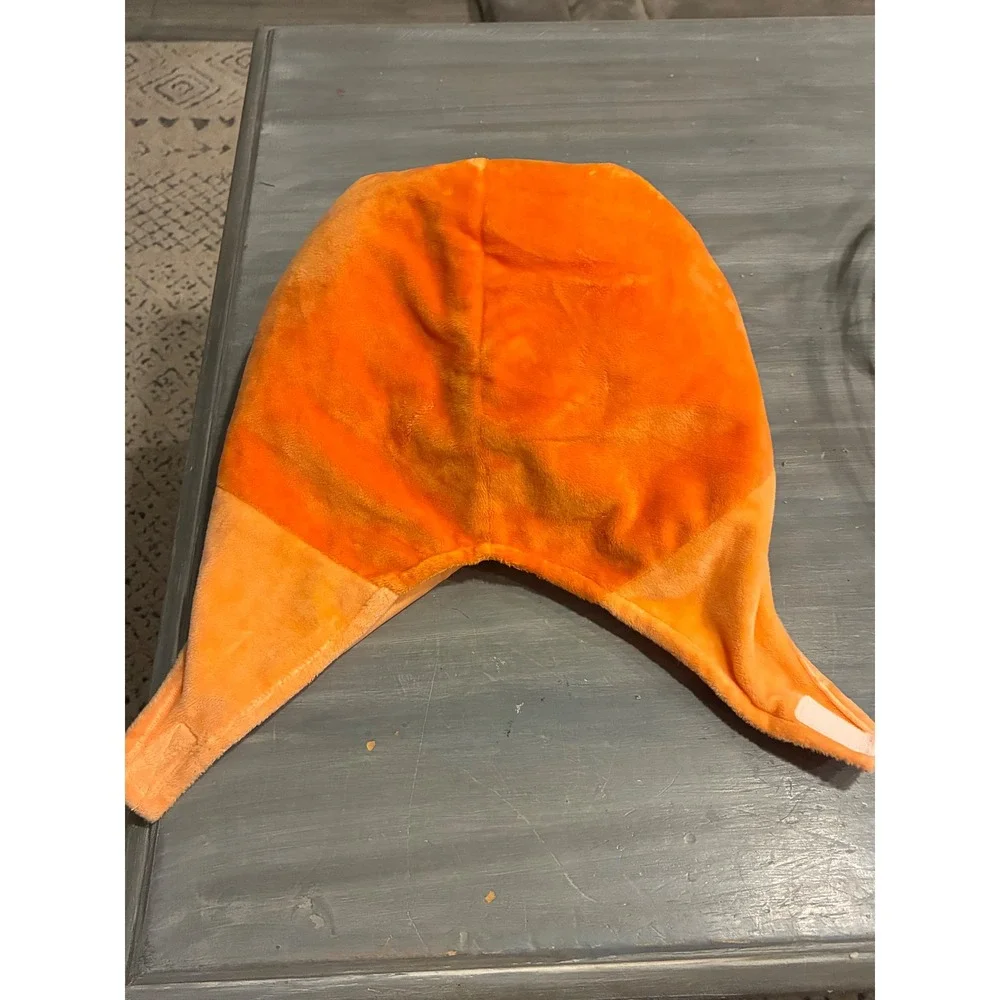 Bluey Bingo Orange Plush Character Trapper Hat Kids Size 3-4T Cosplay Dress Up